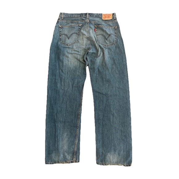 Y2K Levi's 559 Men's Relaxed Straight Fit Jeans 36x34 Medium Wash - Picture 3 of 3